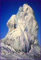 Iceberg - lookout across the sea ice