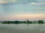 watercolorish Kodachrome - Lake, water (flooded village near Mikulov)